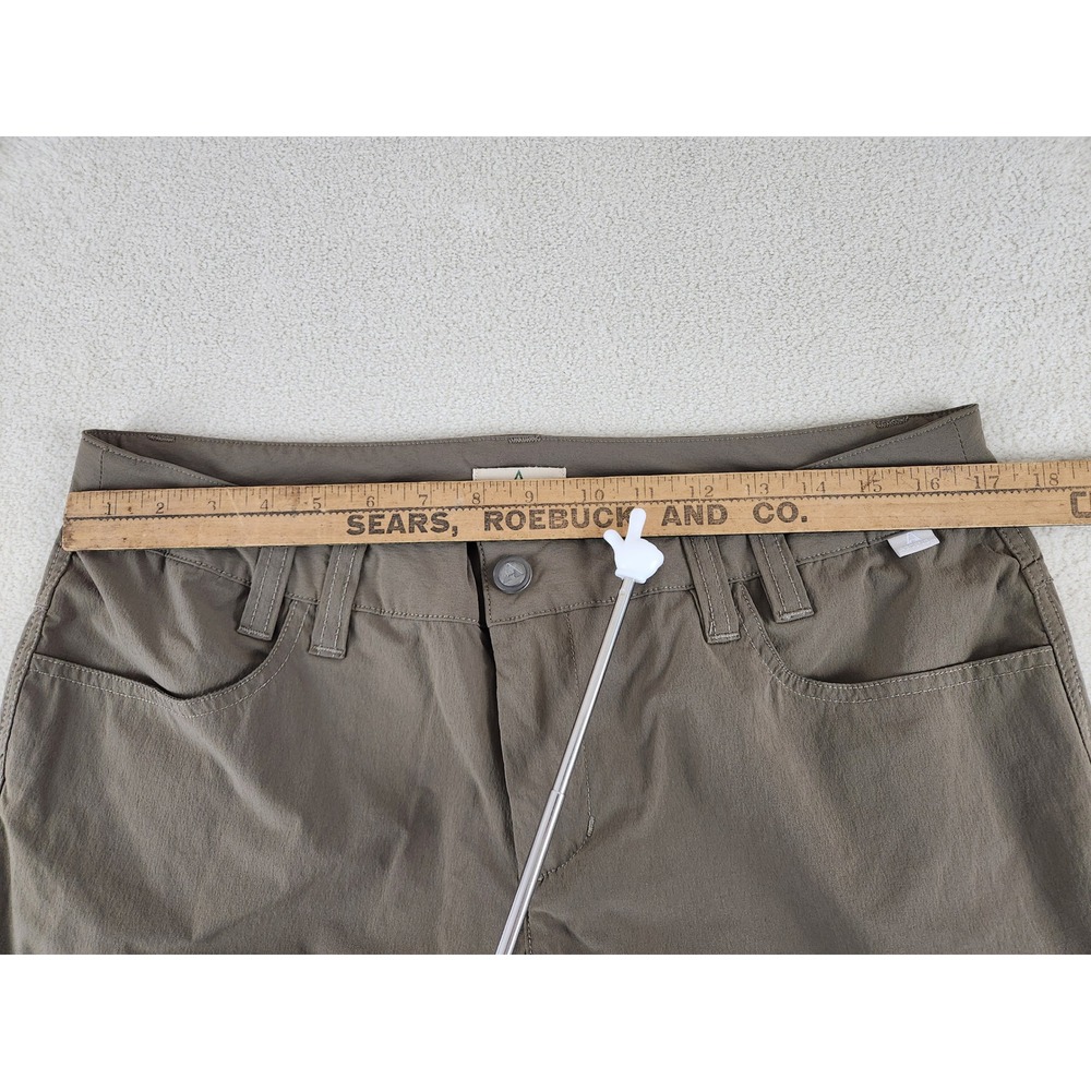 Women's Ascend Stretch Cargo Capri Pants Brown Size 12 Light Weight Hiking - Picture 8 of 9